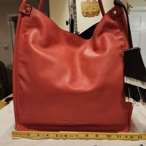 Proenza Schouler Medium Tassel Leather Tote Bag Women's Orange Shoulderbag